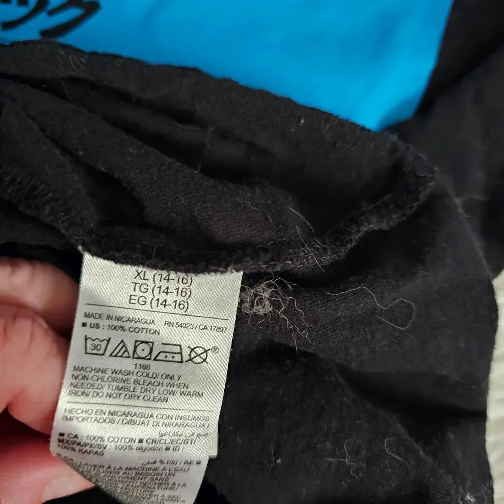 Boy's Old Navy Size XL Black and Blue Sonic Tee
